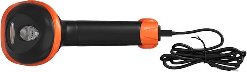 AMBIR BR100 ماسح الباركود السلكي/USB: يدعم الرموز الشريطية 1D و2D وPDF417 وQR. نظام التشغيل: وين، ماك، لينكس، أندرويد. اقرأ: شاشات الهاتف/الكمبيوتر اللوحي، والرموز الشريطية المتجعدة/منخفضة الجودة. جهاز HID - التوصيل والتشغيل - أسود / برتقالي in Kuwait