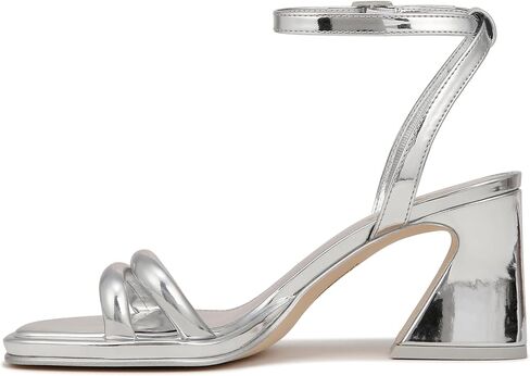 Circus NY by Sam Edelman Women's Hartlie Heeled Sandal, Soft Silver, 8 in Kuwait