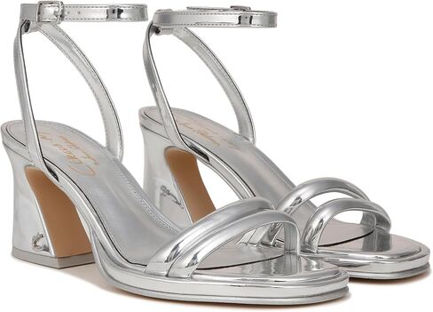 Circus NY by Sam Edelman Women's Hartlie Heeled Sandal, Soft Silver, 8 in Kuwait