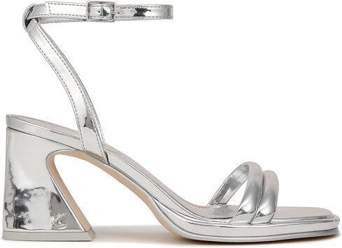 Circus NY by Sam Edelman Women's Hartlie Heeled Sandal, Soft Silver, 8 in Kuwait