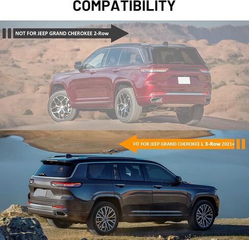 Snailfly 4.13" Running Boards Fit for Jeep Grand Cherokee L 3-Row 2021 2022 2023 2024 Aluminum Side Steps in Saudi Arabia