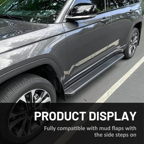 Snailfly 4.13" Running Boards Fit for Jeep Grand Cherokee L 3-Row 2021 2022 2023 2024 Aluminum Side Steps in Saudi Arabia