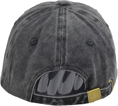 قبعة مطرزة بشعر النهر لا تهتم، قبعة بيسبول من قماش الدنيم القطني القابل للتعديل وقابلة للتعديل in Kuwait