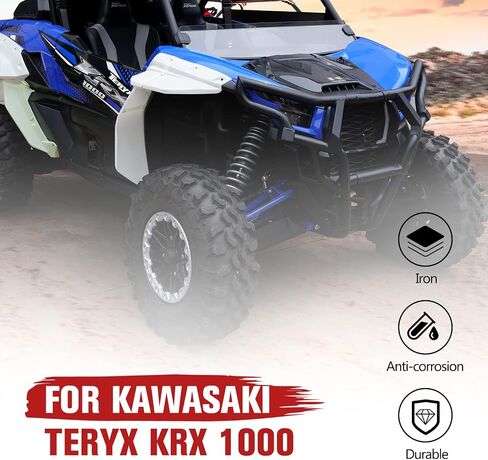 HAKA TOUGH Upper Front Bumper Guard for Kawasaki Teryx KRX 1000 2020 2021 2022 2023 Accessories Front Headlight Bumper Guard Protector for Krx1000, Replace OEM # 99994-1302 in Saudi Arabia