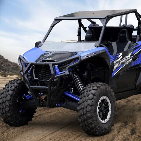 HAKA TOUGH Upper Front Bumper Guard for Kawasaki Teryx KRX 1000 2020 2021 2022 2023 Accessories Front Headlight Bumper Guard Protector for Krx1000, Replace OEM # 99994-1302 in Saudi Arabia