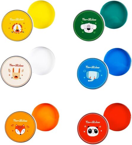 عجينة تشكيل فاميليدو - مجموعة DIY قابلة للتمدد وقابلة لإعادة الاستخدام وغير قابلة للتجفيف مع قوالب، هدايا فنية غير سامة للأولاد والبنات من سن 3 سنوات فما فوق، علبة مكونة من 6 ألوان in Kuwait