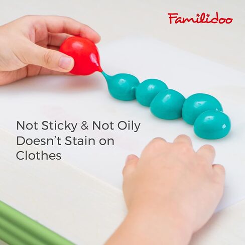 عجينة تشكيل فاميليدو - مجموعة DIY قابلة للتمدد وقابلة لإعادة الاستخدام وغير قابلة للتجفيف مع قوالب، هدايا فنية غير سامة للأولاد والبنات من سن 3 سنوات فما فوق، علبة مكونة من 6 ألوان in Kuwait