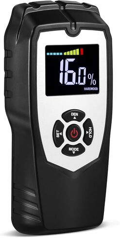 Pinless Wood Moisture Meter for Walls, FireWood, Masonry Non-destructive Wall Moisture Sensor Digital Moisture Detector for Woodworking Plaster Floor Concrete Building in Saudi Arabia