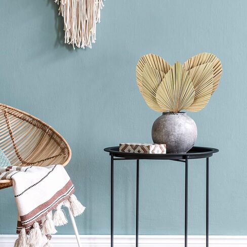 5 Pieces Natural Dried Palm Leaves Real Palm Leaves Decor Boho Palm Fans Tropical Palm Flowers Dried Palm Spears Heart Oval Shape Dried Palm Leaves for Wedding House Party Kitchen Decoration (Brown) in Saudi Arabia