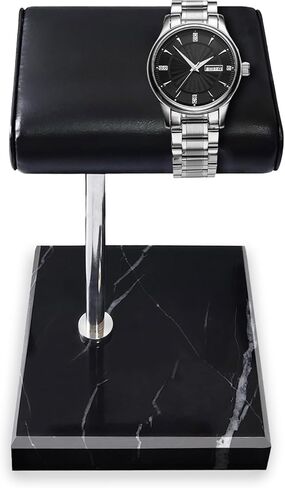 Watch Stand for Men Women Single, Watch Display Stand Holder, Single Watch Holder Watch Stand, Jewelry Stand, Black Marble Watch Stand Display for Watches, Bracelets, Watch Accessory in Saudi Arabia