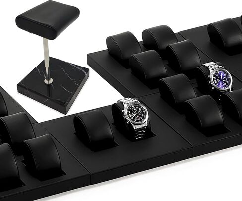 Watch Stand for Men Women Single, Watch Display Stand Holder, Single Watch Holder Watch Stand, Jewelry Stand, Black Marble Watch Stand Display for Watches, Bracelets, Watch Accessory in Saudi Arabia