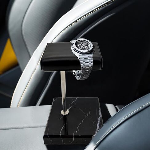 Watch Stand for Men Women Single, Watch Display Stand Holder, Single Watch Holder Watch Stand, Jewelry Stand, Black Marble Watch Stand Display for Watches, Bracelets, Watch Accessory in Saudi Arabia