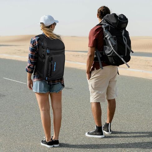 حقيبة ظهر تبريد معزولة مقاومة للماء للنساء والرجال، 36/45 علبة حقيبة ظهر مبردات معزولة ومضادة للتسرب حقيبة حرارية ناعمة للسفر حقيبة تبريد محمولة على شكل صندوق ثلج حقيبة ظهر للغداء للتخييم والنزهات على الشاطئ in Kuwait