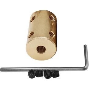 1pc Rigid Model Connector Sleeve Coupler Copper Motor Shaft Coupling(9mm to 12mm) in Kuwait