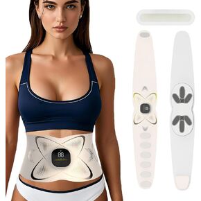 Ab Stimulator Muscle Toner, Abs Stimulator Abdominal Massage Belt with Heat for Belly Fat Burning & Cellulite Melting & Stomach Smooth Firming, Lower Back Massager for Women Men Pain Relief Gifts in Saudi Arabia