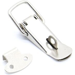 4Pcs Cabinet Box Locks Spring Loaded Latch Catch Toggle 27 * 63 Iron Hasps for Sliding Door Window Furniture Hardware in Saudi Arabia