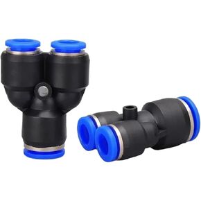 20pcs PY PW Air Connectors 4 6 8 10 12mm Pneumatic Fitting Quick Connect Tee 3Way Plastic Pipe Hose Tube Connector(PY-12) in Saudi Arabia