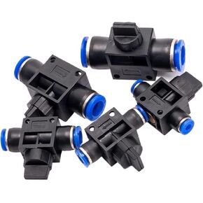 10pcs hvff الهواء الهوائي 2 الطريق تركيب سريع موصل الضغط أنبوب خرطوم الأجزاء البلاستيكية موصل موصل مفصل 4 6 8 10 12mm (HVFF-4) in Kuwait