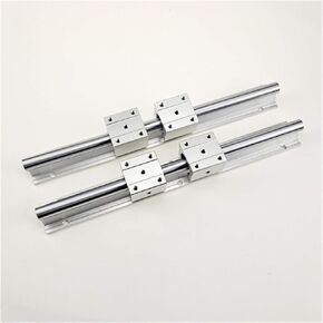 Professional 2PCS SBR16 دليل السكك الحديدية الخطي 300 400 500 600 1000 1200 1500mm+4pcs SBR16UU مجموعة السكك الحديدية الخطية الحاملة (400 مم) in Kuwait