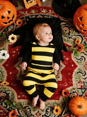 COSLAND Baby Boys' 3pc Cotton Costume, Infant Cotton Clothing Set, Newborn-12 Months in Kuwait
