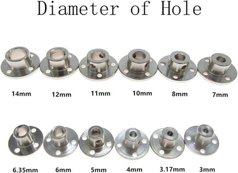 1pc Flange Shaft Support Inner Diameter 3mm to 14mm Guide Shaft Optical Shaft Rigid Flange Coupling(10mm bore) in Saudi Arabia