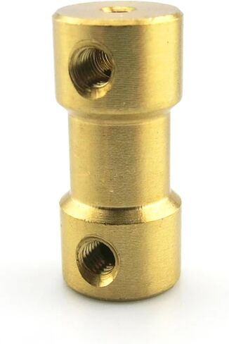 1pc Brass Shaft Coupling 2mm 3mm 3.17mm 4mm 5mm 6mm Rigid Connecting Transmission Parts Motor Coupling(2X2mm) in Saudi Arabia