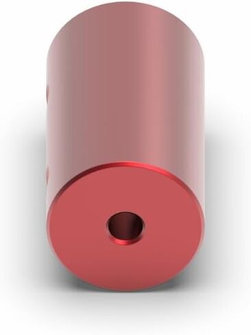 1pc D12L20 سبيكة الألومنيوم اقتران حمراء مرنة ثلاثية الأبعاد السهول مقرن محرك السائر (2 مم إلى 2 مم) in Kuwait