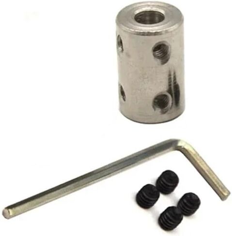 1pc 20x22mm Rigid Coupling CNC Motor Shaft Connector Sleeve Screw Hole Diameter 5mm Coupler(10mm to 12mm) in Saudi Arabia