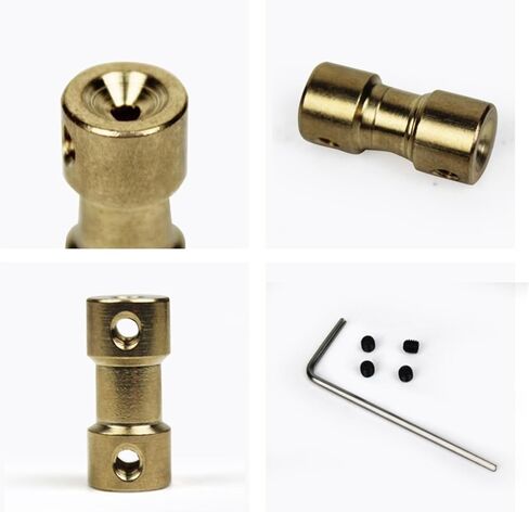 1pc Brass Rigid Coupling 9mm Diameter 20mm Length Coupler D9L20 CNC Stepper Motor Shaft Connector Transmission Component(5mm X 5mm) in Saudi Arabia