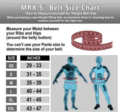 MRX Weight Lifting Belt with Double Back Support Gym Training 5" Wide Belts 11 Colors in Saudi Arabia
