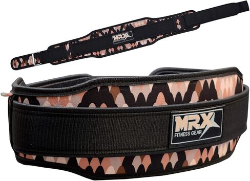 MRX Weight Lifting Belt with Double Back Support Gym Training 5" Wide Belts 11 Colors in Saudi Arabia