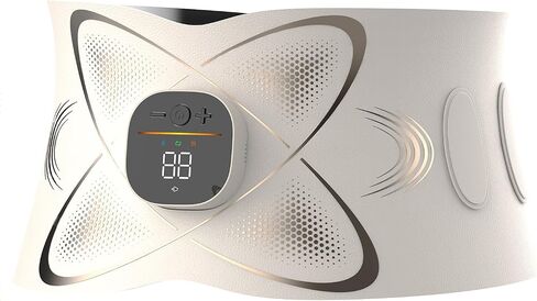 Ab Stimulator Muscle Toner, Abs Stimulator Abdominal Massage Belt with Heat for Belly Fat Burning & Cellulite Melting & Stomach Smooth Firming, Lower Back Massager for Women Men Pain Relief Gifts in Kuwait