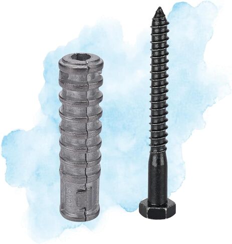 Party Animal 1/4 × 1 Lag Shield 10pcs مرساة درع التوسع مع مسامير تأخر رأس السداسي 1/4 × 1-14 "10pcs in Kuwait