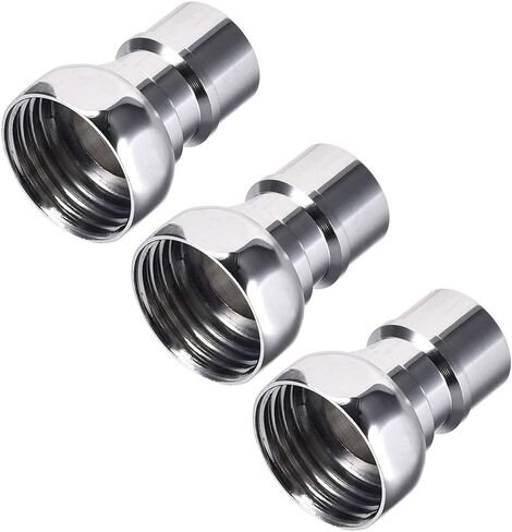 uxcell brass faucet Tap Quick Connector G1/2 thread thread hose pipe socket محول تركيب غسالة غسالة الصحون 3pcs in Saudi Arabia