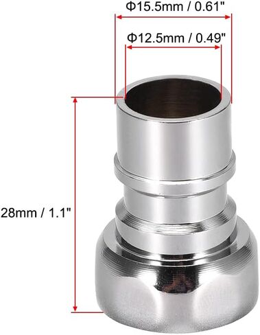 uxcell brass faucet Tap Quick Connector G1/2 thread thread hose pipe socket محول تركيب غسالة غسالة الصحون 3pcs in Saudi Arabia