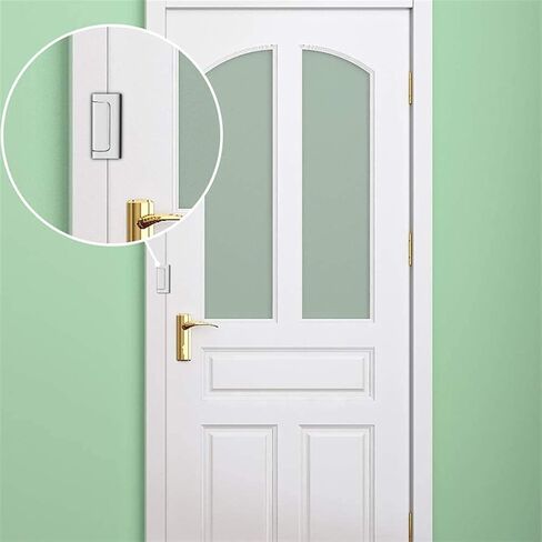 Home Security Door Lock Door Reinforcement Lock Stop Withstand 800 Lbs Upgrade Lock Defender Hardware(1pc Black) in Saudi Arabia