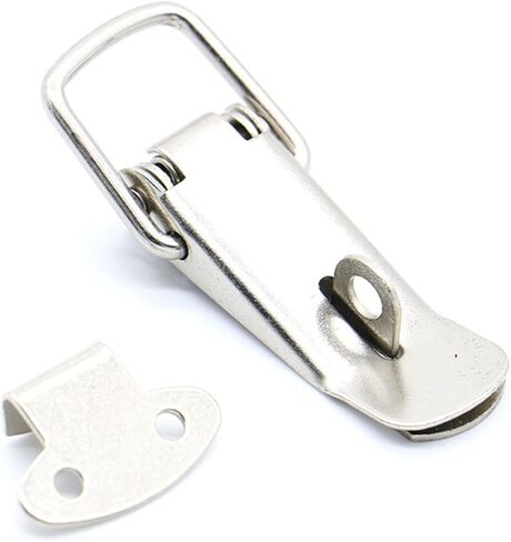 4Pcs Cabinet Box Locks Spring Loaded Latch Catch Toggle 27 * 63 Iron Hasps for Sliding Door Window Furniture Hardware in Saudi Arabia