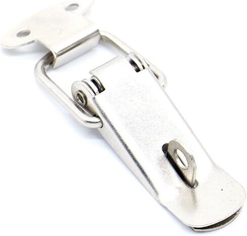 4Pcs Cabinet Box Locks Spring Loaded Latch Catch Toggle 27 * 63 Iron Hasps for Sliding Door Window Furniture Hardware in Saudi Arabia