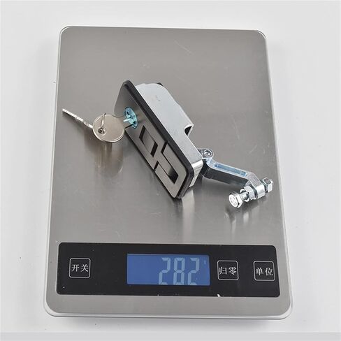 3.4 بوصة 85 مم زنك سبيكة مضرب القفل قفل خزانة الباب تدفق مزلاج تركض للسيطرة على لوحة التحكم 1pcs (أبيض) in Saudi Arabia