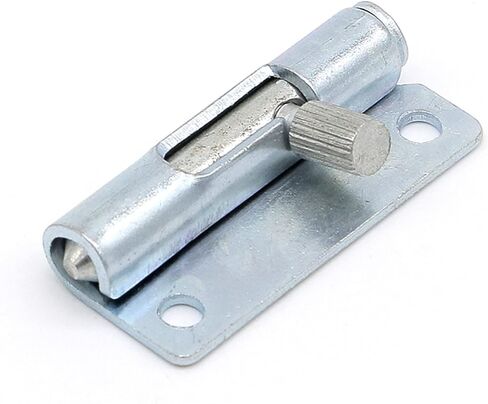 Hardware Carbon Steel Spring Loaded Heavy Duty Sliding Bolt Lock Latch Barrel Bolt Latch 1Pcs(45mm Left) in Saudi Arabia
