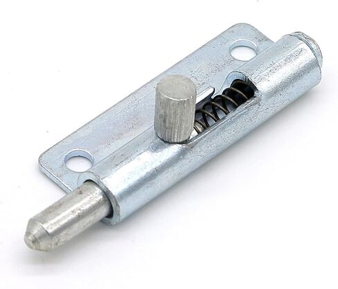 Hardware Carbon Steel Spring Loaded Heavy Duty Sliding Bolt Lock Latch Barrel Bolt Latch 1Pcs(45mm Left) in Saudi Arabia