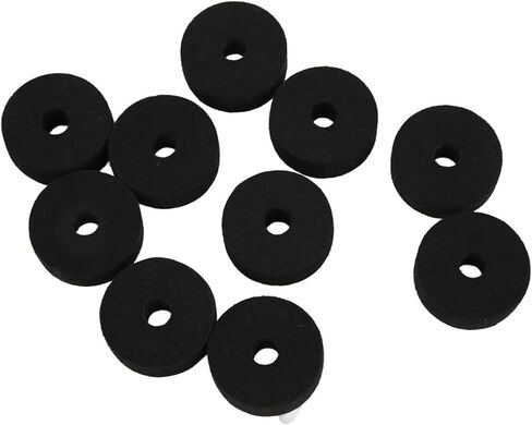 Cymbal Felt Washer Pads Set 20Pcs Non Slip Cymbal Accessories for Kits, Replacement Parts, Improve Sound Quality (Black) in Saudi Arabia