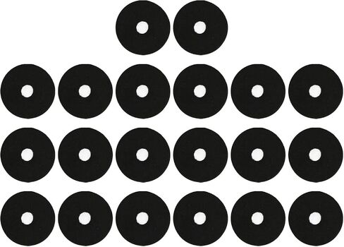 Cymbal Felt Washer Pads Set 20Pcs Non Slip Cymbal Accessories for Kits, Replacement Parts, Improve Sound Quality (Black) in Saudi Arabia