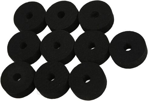 Cymbal Felt Washer Pads Set 20Pcs Non Slip Cymbal Accessories for Kits, Replacement Parts, Improve Sound Quality (Black) in Saudi Arabia