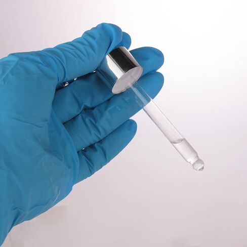 COSIDEA 20pcs Empty Pearly white Round 30ml 1oz Glass bottle with Bamboo dropper for Serum essence oil bottles container packing (Pearly white silver cap) in Kuwait