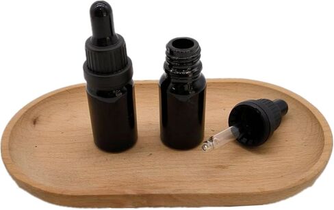 24pcs 10 مل زجاجة زيت الزجاج الأساسي ، فالاس صغير من قطار العين الصغيرة ، جرة جوهر المصل ، حاوية إسقاط السفر (0.34 أوقية) (واضح) in Kuwait