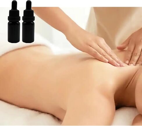 24pcs 10 مل زجاجة زيت الزجاج الأساسي ، فالاس صغير من قطار العين الصغيرة ، جرة جوهر المصل ، حاوية إسقاط السفر (0.34 أوقية) (واضح) in Kuwait