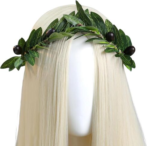 MOSTORY Greek Leaf Laurel Crown - Woodland Roman Goddess Crown for Toga Costume Accessories LARP Royal Outfit Renaissance in Saudi Arabia
