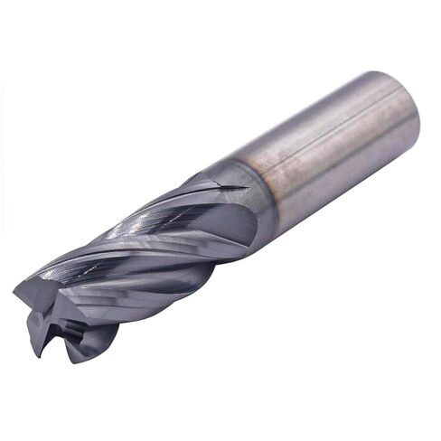 High Performance Solid Carbide End Mill - AlTiN Coated, Variable Helix, 4 Flute, Variable Geometry, 3/4" Cutting Diameter, 3/4" Shank Diameter, 1-3/4" Length of Cut, 4" Overall Length, Square End in Saudi Arabia