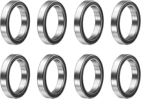 UXCELL 8PCS 6703-2RS BELL GROOVE BALL BELINGS 17X23X4MM MENTER BEARING DUBLE SELEDED PRESICIONS ، P6 (ABEC3) in Kuwait